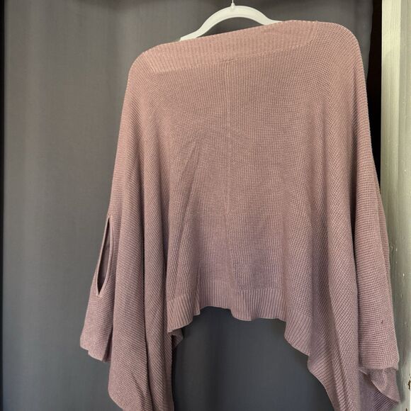 Lululemon Forward Flow Cape Womens Poncho Sweater Top One Size Vintage Mauve - Picture 3 of 7